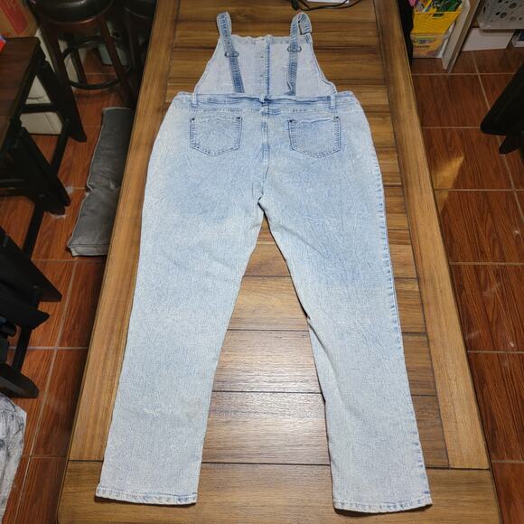 Highway Jeans Denim Ladies Overalls w/ Full Button Front - Size 22 - Picture 3 of 6
